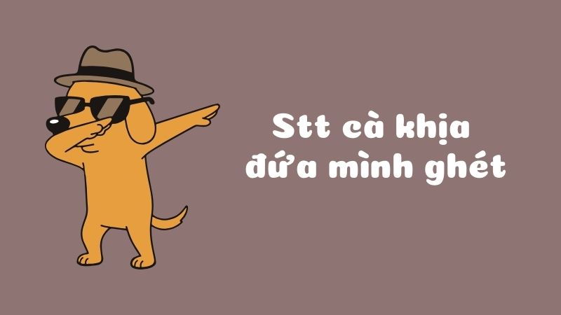 Tổng hợp status cà khịa đứa mình ghét Tổng hợp status cà khịa đứa mình ghét