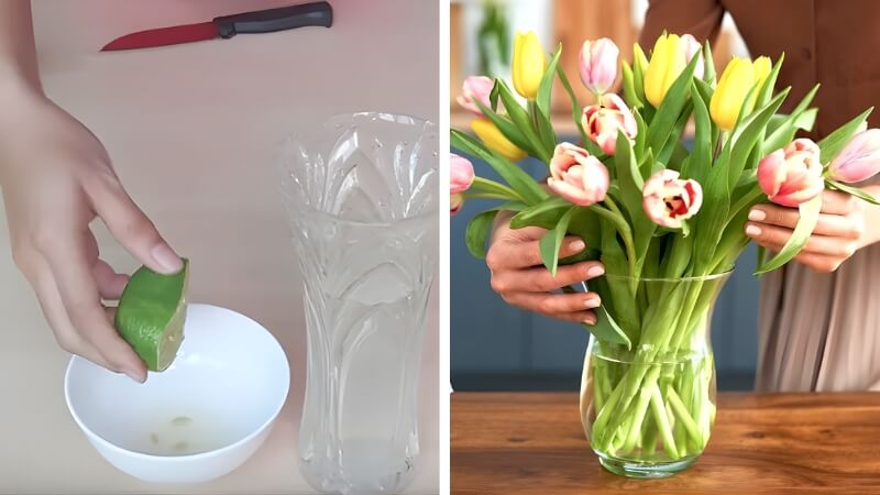 Giấm trắng hoặc nước cốt chanh Giấm trắng hoặc nước cốt chanh