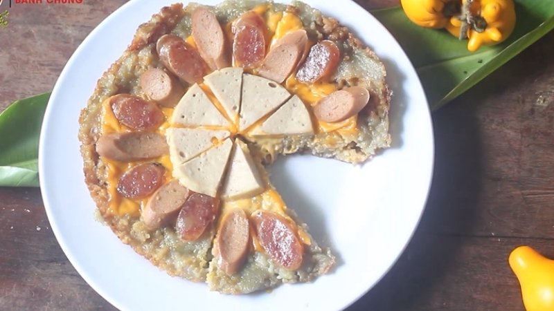 Pizza bánh chưng Pizza bánh chưng