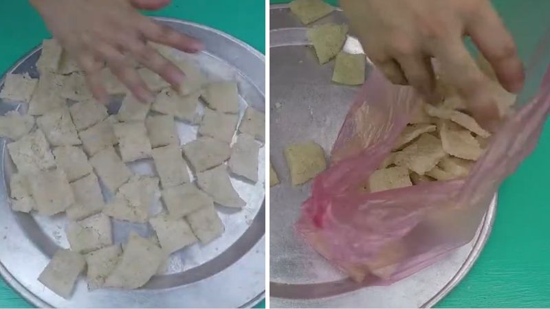 Sấy hoặc phơi khô cơm cháy Sấy hoặc phơi khô cơm cháy