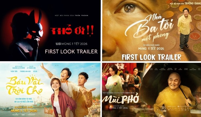 Tổng hợp 4 phim Tết 2026 - Đại chiến phòng vé Trường Giang & Trấn Thành