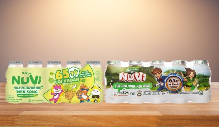 Review sữa chua uống men sống Nutifood, công dụng và giá bán