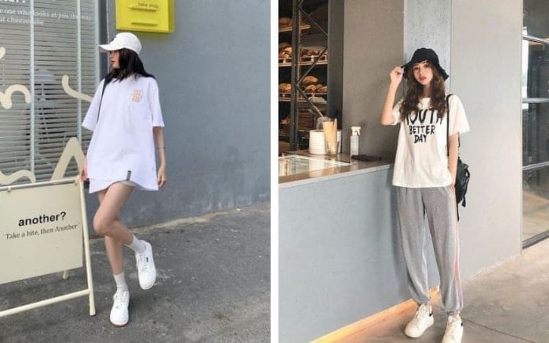 Phom oversized giúp cân bằng thoải mái và thẩm mỹ