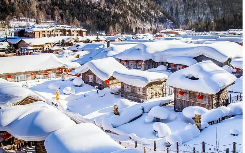 Ngôi làng tuyết Cáp Nhĩ Tân Ngôi làng tuyết Cáp Nhĩ Tân