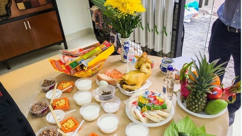 Cách bày mâm cúng rằm