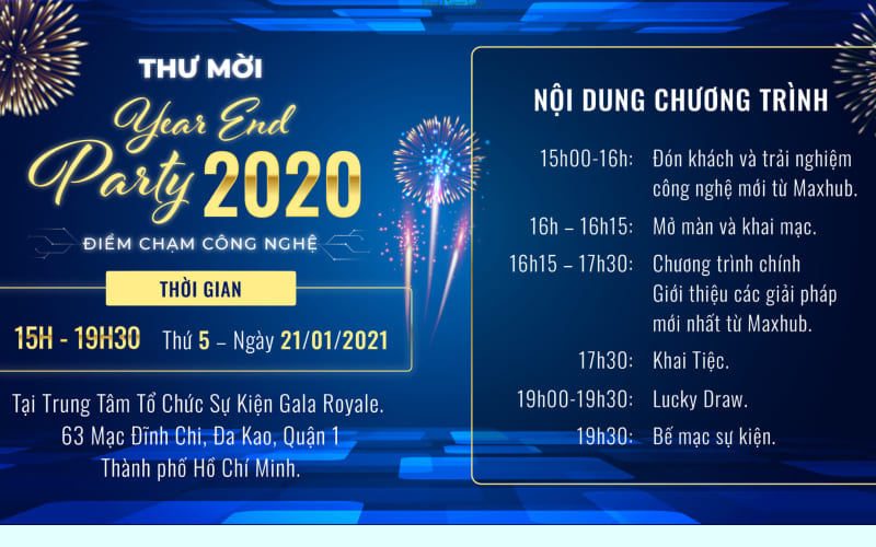 Lời mời tất niên gửi đối tác, khách hàng