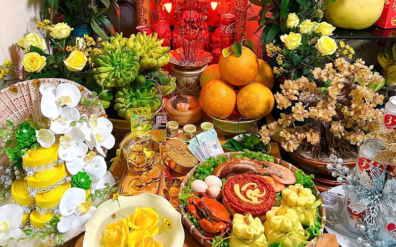 Mâm cúng Thần Tài, Thổ Địa đầu năm