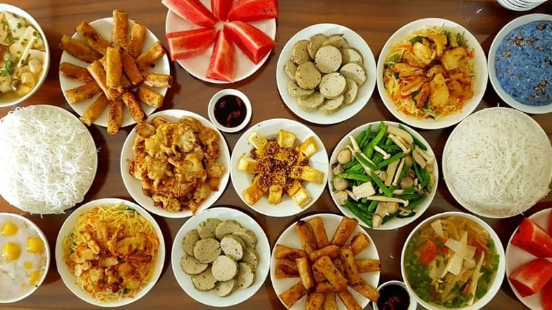 Gợi ý mâm cúng chay đầu năm