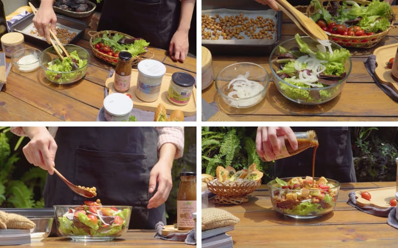 Các nguyên liệu hòa quyện cùng sốt, thấm vị đều.