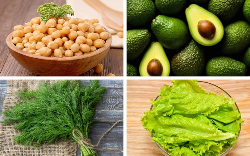 Nguyên liệu chính tươi ngon, đảm bảo salad thơm béo.