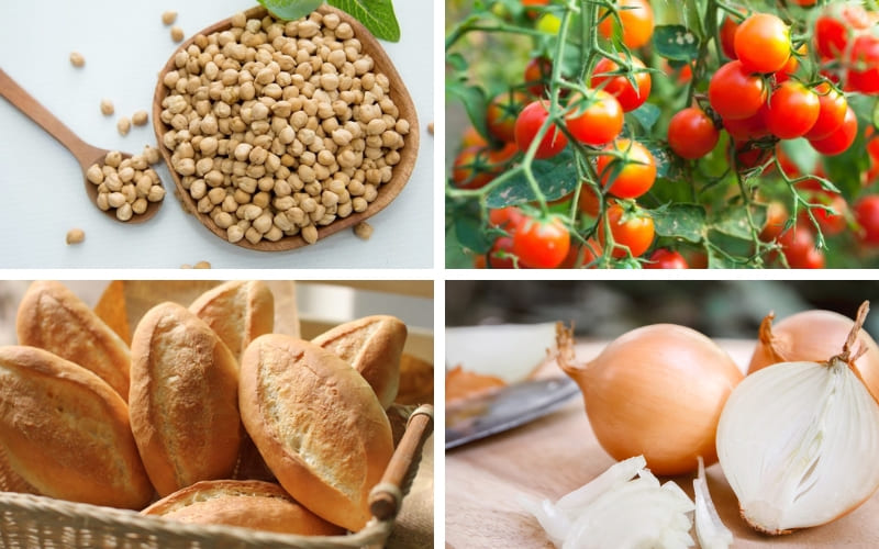 Nguyên liệu tươi ngon giúp món salad giòn, bổ dưỡng.