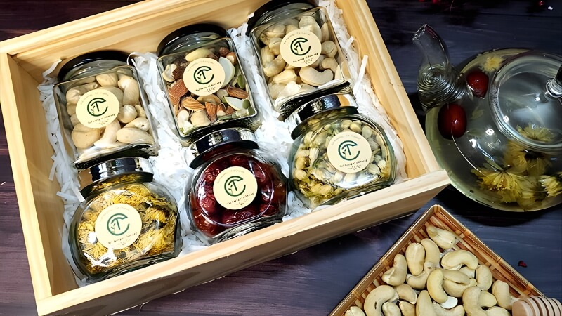 Giỏ quà tết các loại hạt dinh dưỡng