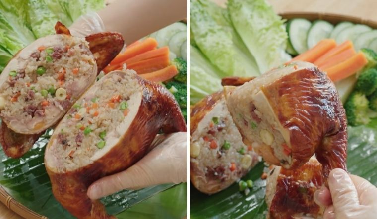 Cách làm gà nướng bó xôi vàng ươm, thịt mềm thơm lừng ai cũng mê