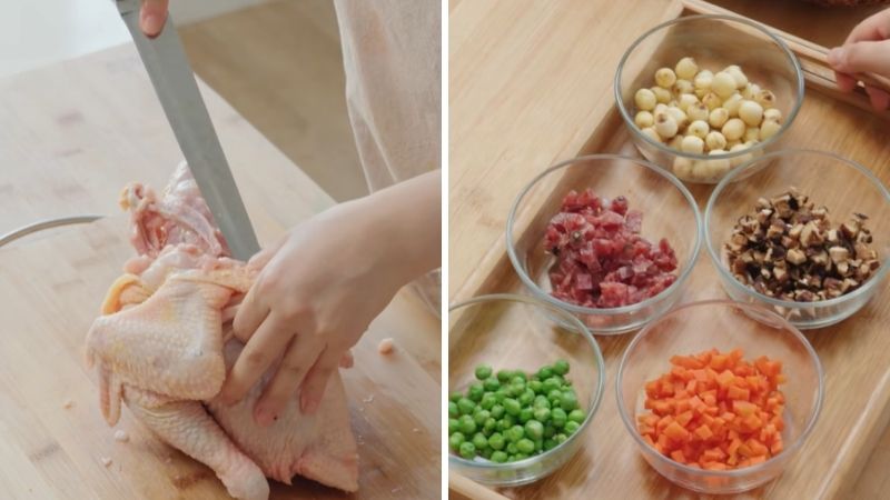 Bước 1: Sơ chế nguyên liệu