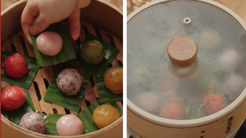 Hấp cách thuỷ với lửa nhỏ, tránh lửa lớn Hấp cách thuỷ với lửa nhỏ, tránh lửa lớn