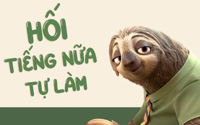 Con lười Flash đại diện tâm trạng sáng đầu tuần.