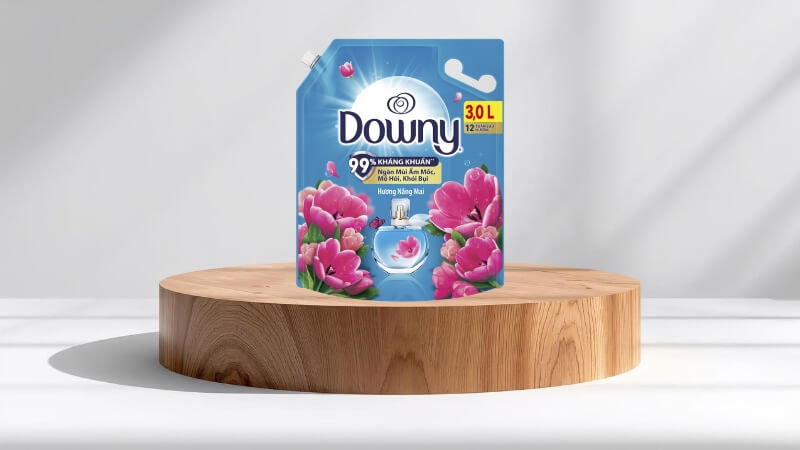 Nước xả vải Downy hương nắng mai túi 3 lít Nước xả vải Downy hương nắng mai túi 3 lít
