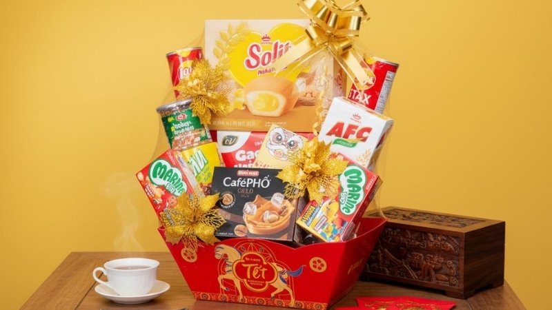 Giỏ quà tết Tam Quý Đoàn Viên