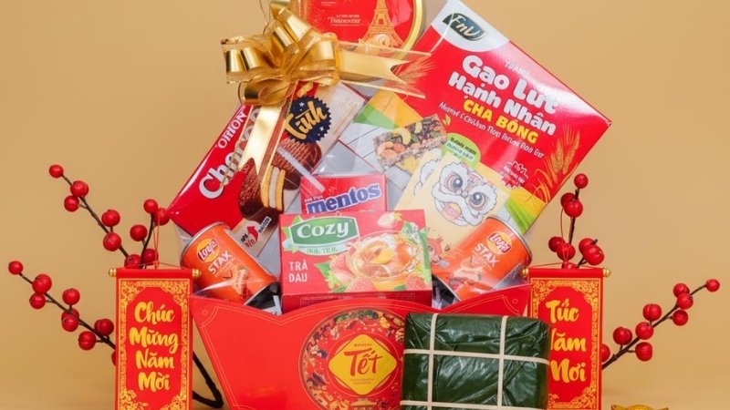 Giỏ quà tết Nhị Quý Sum Vầy