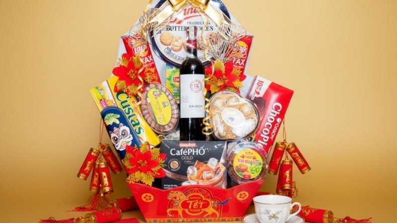 Giỏ quà tết Thất Tinh Phát Lộc