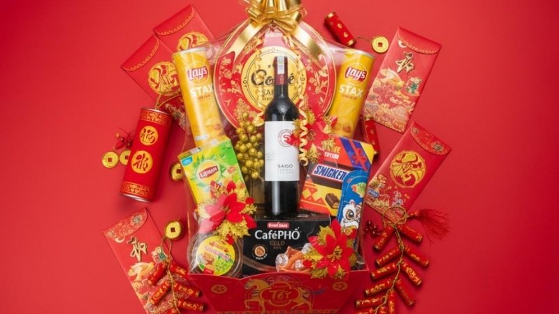 Giỏ quà tết Ngũ Phúc Lâm Môn