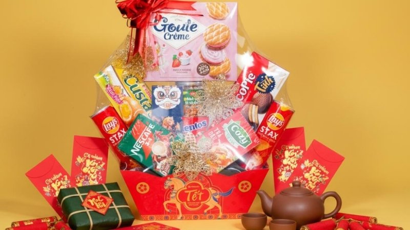 Giỏ quà tết Tam Bảo Cát Tường