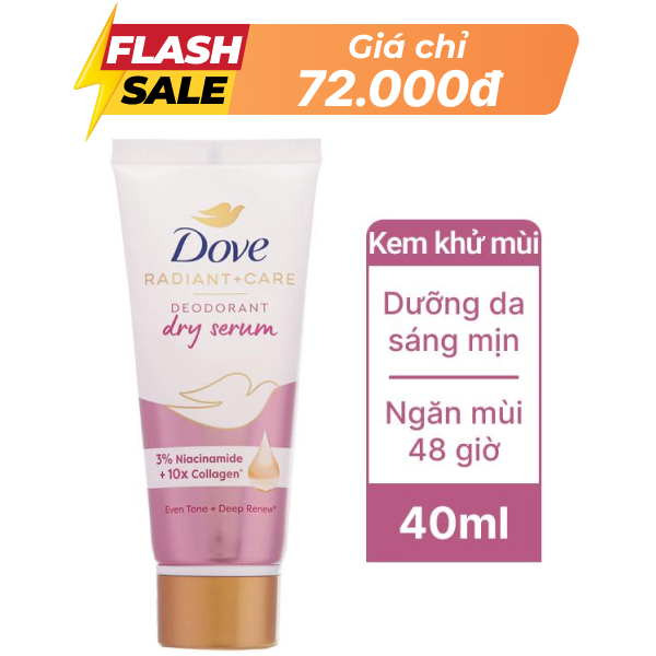 Kem ngăn mùi Dove dưỡng da đều màu 40ml