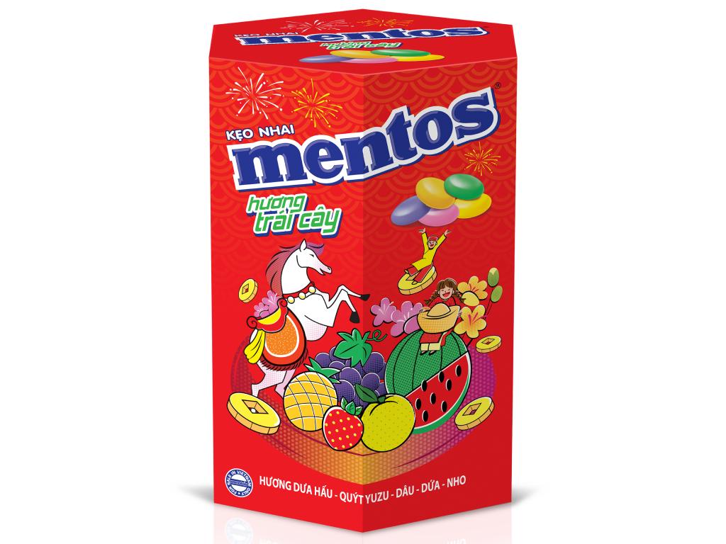 Hộp quà tết kẹo Mentos hương trái cây 105.3g ở Bách hóa XANH