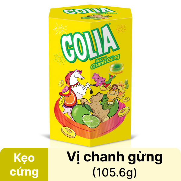 Kẹo Golia Frutta C chanh gừng 105.6g