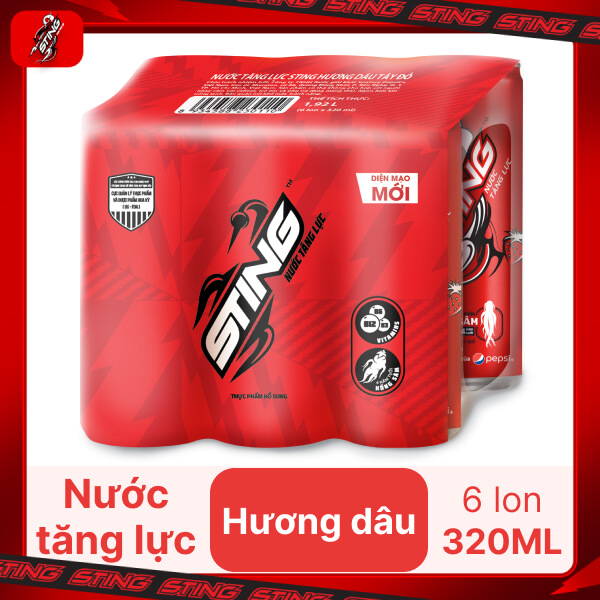 6 lon Sting dâu 320ml