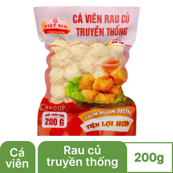 Cá viên rau củ Việt Sin 200g