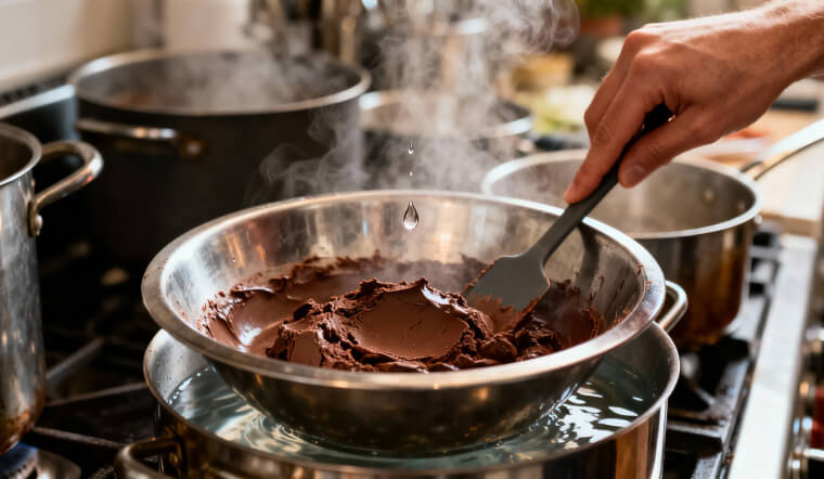 Cách đun chảy socola không bị vón cục - Bí kíp từ chuyên gia