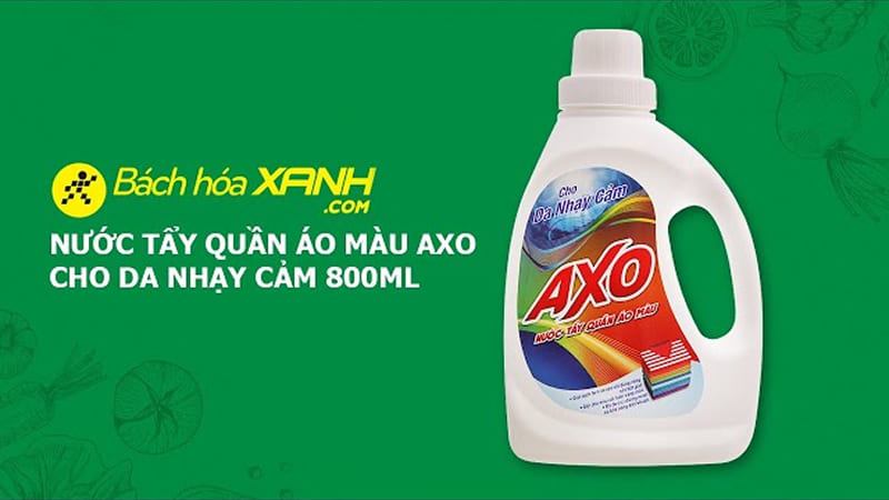Nước tẩy đồ màu AXO thanh khiết 800ml Nước tẩy đồ màu AXO thanh khiết 800ml