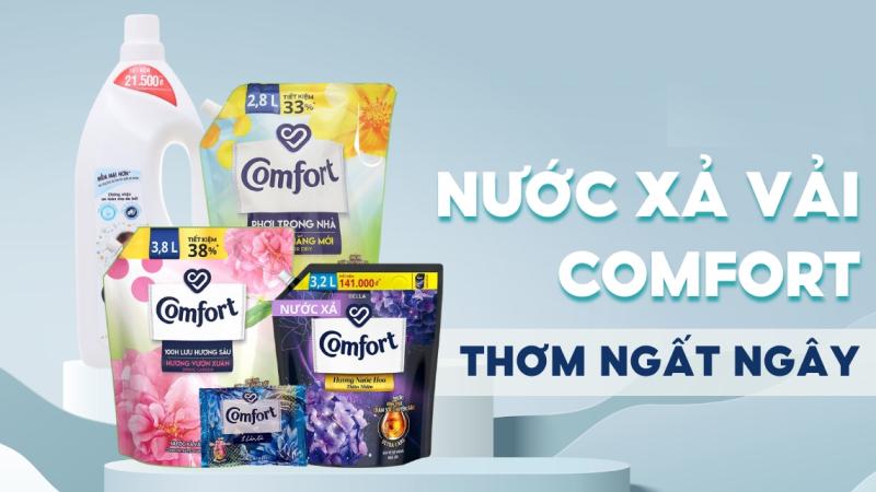 Giới thiệu về thương hiệu nước xả vải Comfort