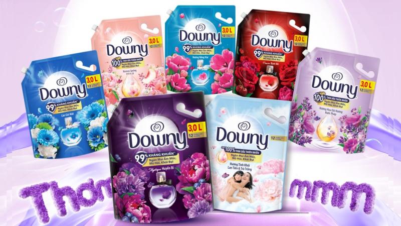 Giới thiệu về thương hiệu nước xả vải Downy