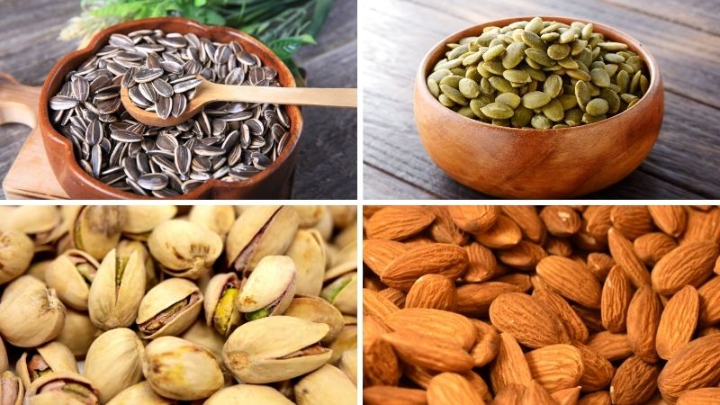 Các loại hạt ăn ngày tết ít calo nên có trên bàn tiệc