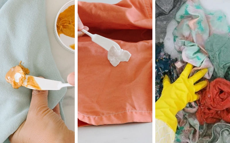 Sử dụng bơ lạc để tẩy kẹo cao su dính vào quần áo