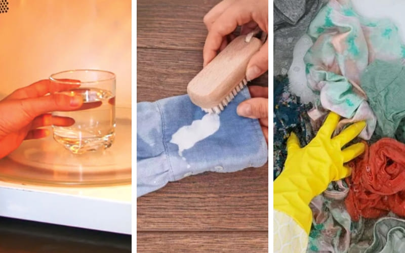 Sử dụng giấm trắng hoặc rượu để làm sạch bã kẹo cao su