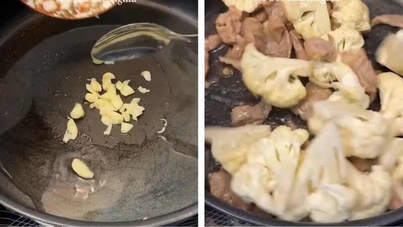 Xào thịt và rau củ