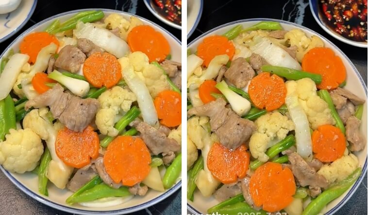 Cách làm thịt heo xào rau củ bắt mắt cho mâm cơm Tết