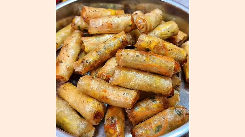 Thành phẩm món chả ram bắp vàng ươm