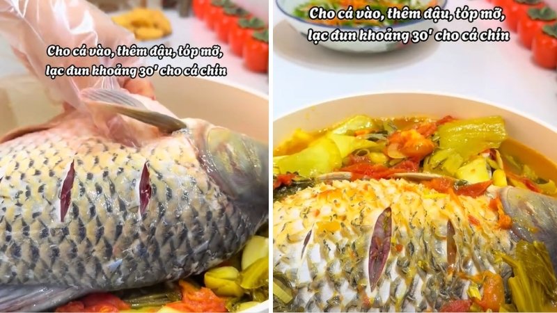 Om cá chép với dưa