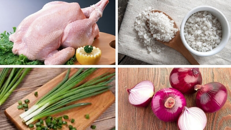 Nguyên liệu làm gà nổ muối hột