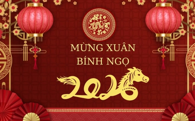 Thiệp chúc Tết nhân viên năm Bính Ngọ 2026