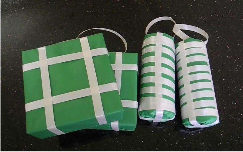 Bánh chưng mô hình giúp lớp học thêm sinh động và đậm không khí Tết