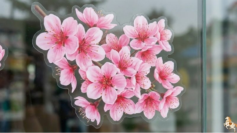 Mẫu decal hoa mai, hoa đào 1