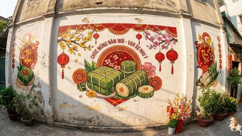 Mẫu decal Tết truyền thống và hiện đại 3