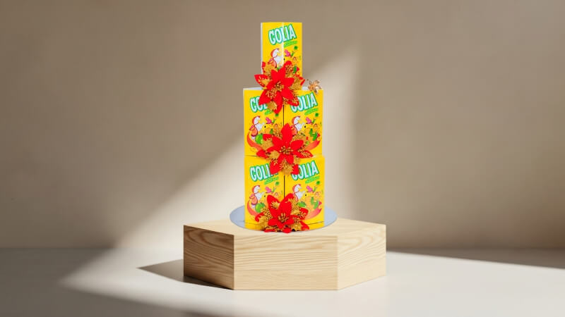 [Mâm tết] 5 hộp kẹo Golia Frutta C nhân hương chanh gừng 105.6g