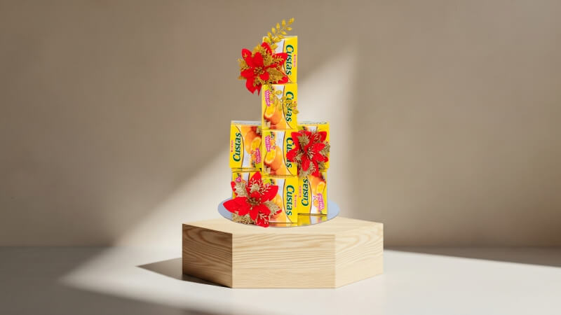 [Mâm tết] 12 hộp bánh kem trứng Custas 47g