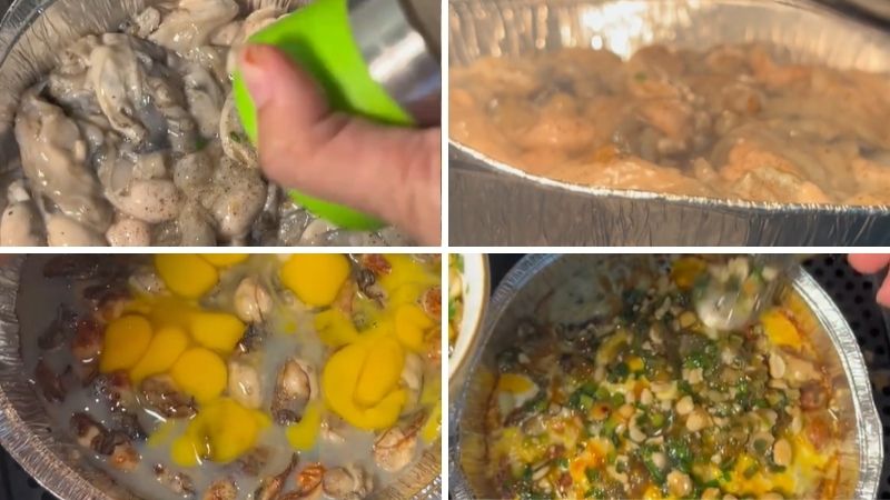 Bước 3: Nướng hàu bằng nồi chiên không dầu